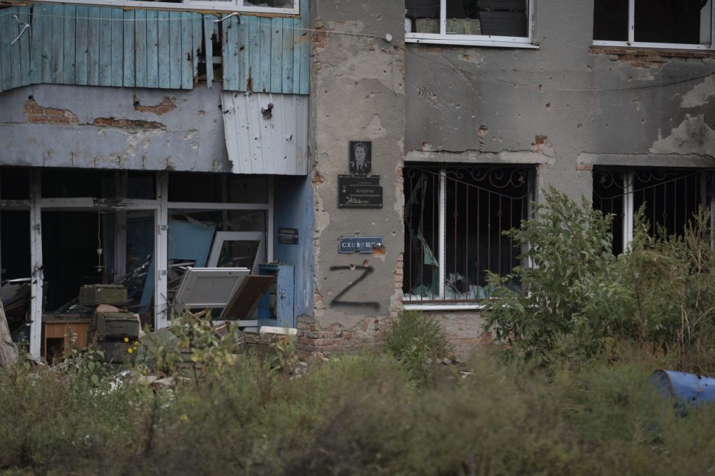 Una Zeta tracciata dai russi durante l'occupazione in Ucraina
