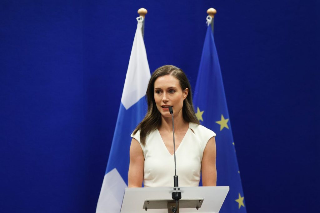 La prima ministra finlandese Sanna Marin