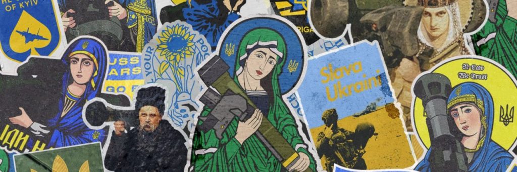 L'iconografia di Saint Javelin che celebra il missile anticarro