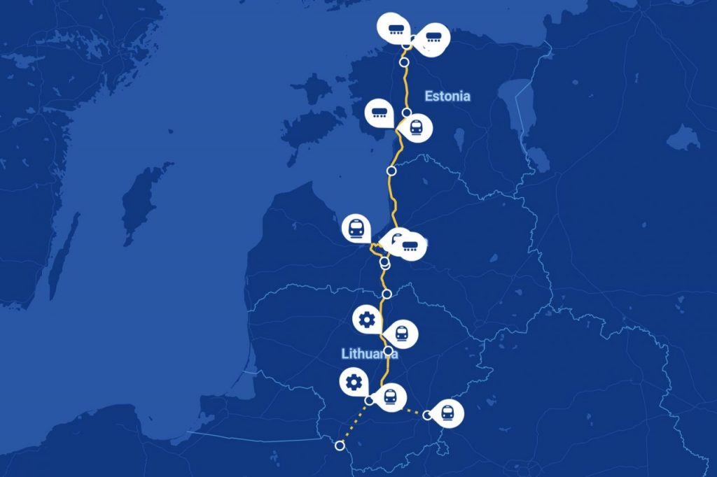 Il tracciato della Rail Baltica