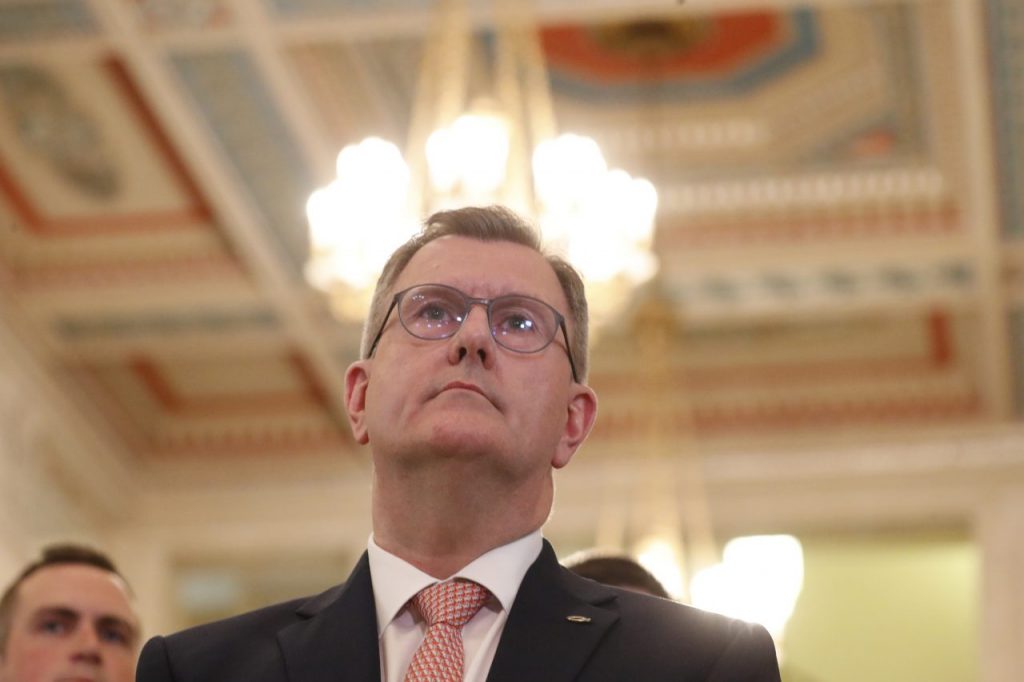 Il leader del Dup, Jeffrey Donaldson