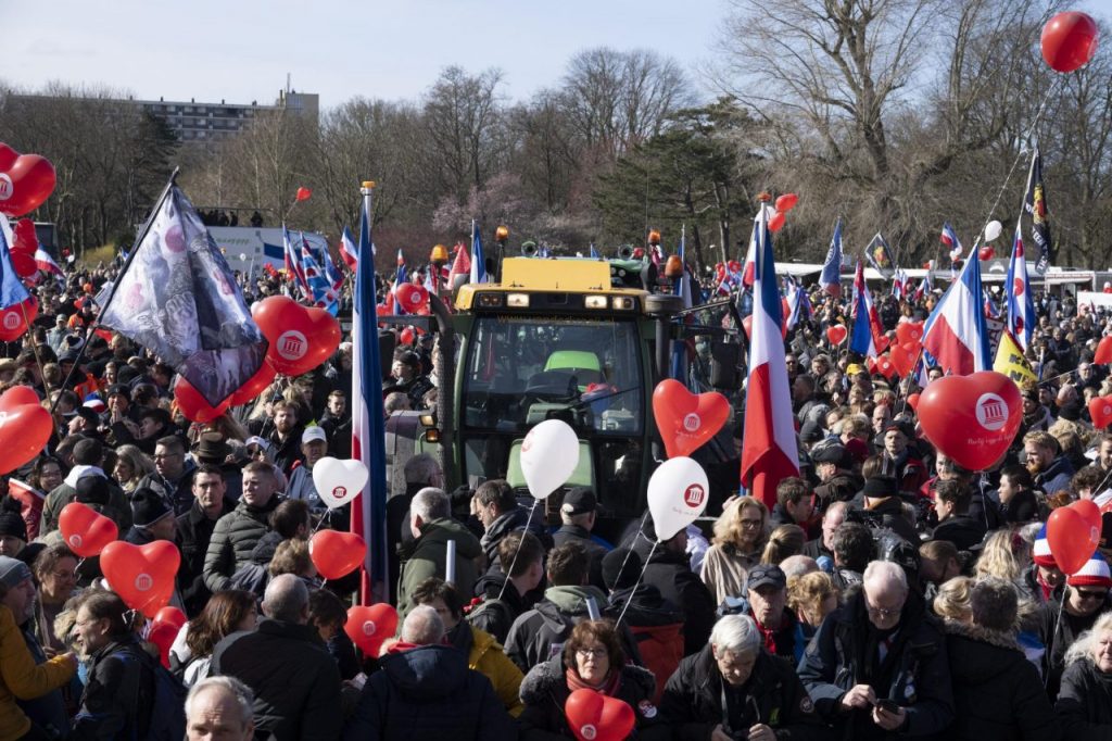 Una manifestazione di contadini nei Paesi Bassi