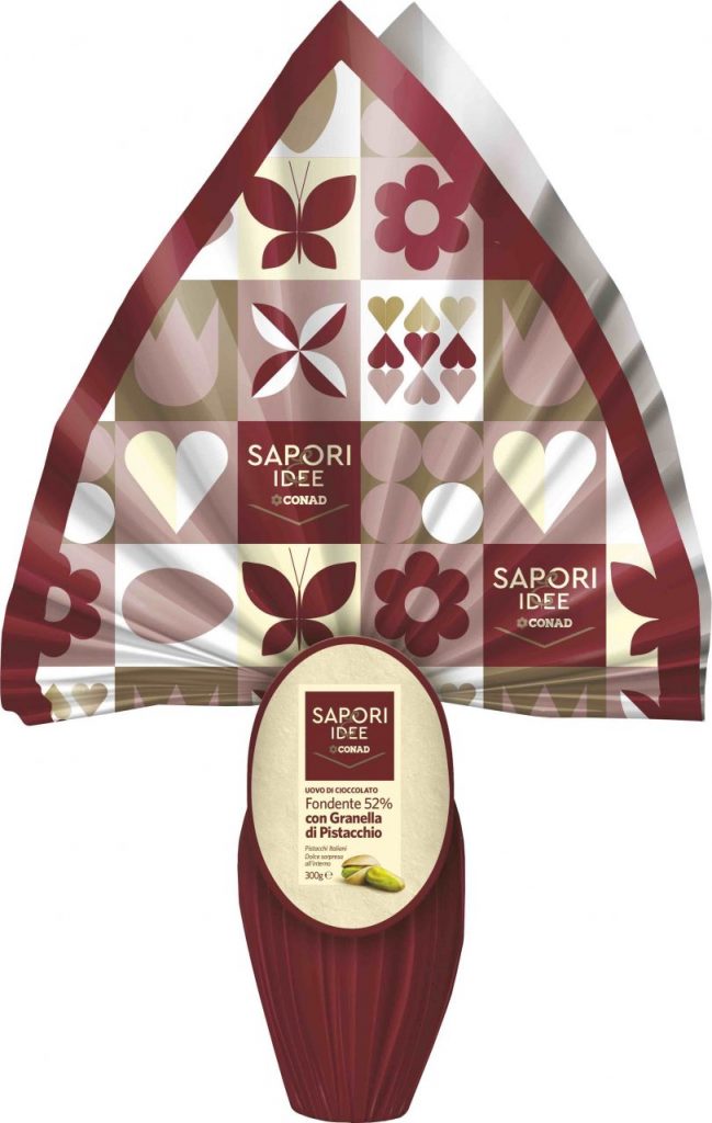 Conad_Uovo con cioccolato fondente e granella di pistacchio