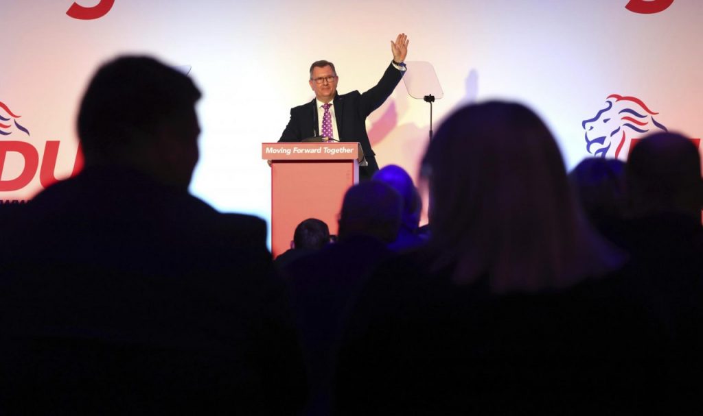 Il leader del DUP Jeffrey Donaldson