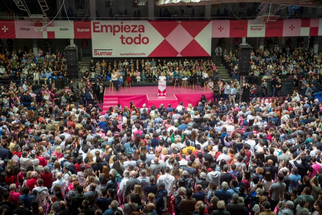 Il comizio con cui Yolanda Díaz ha lanciato la campagna elettorale