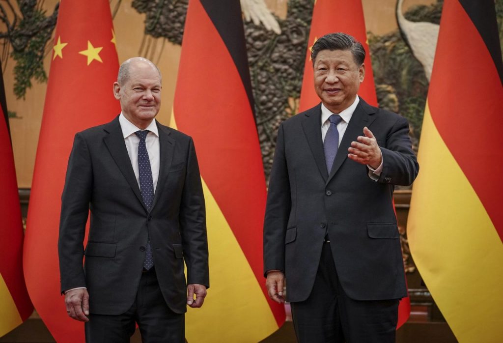 Scholz e Xi Jinping