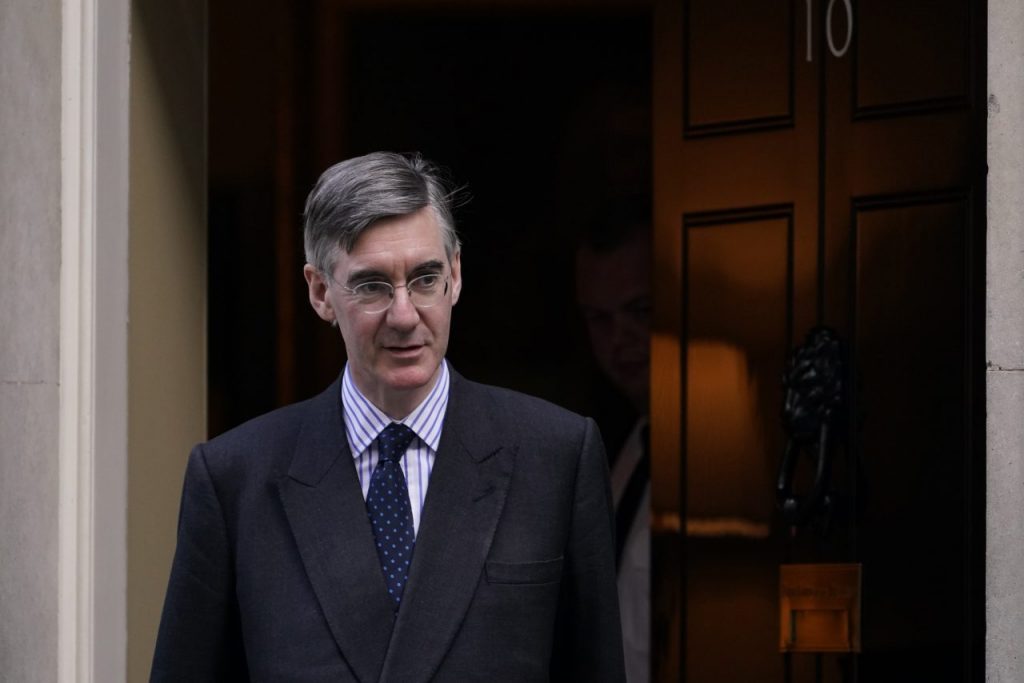 Il politico britannico Jacob Rees-Mogg
