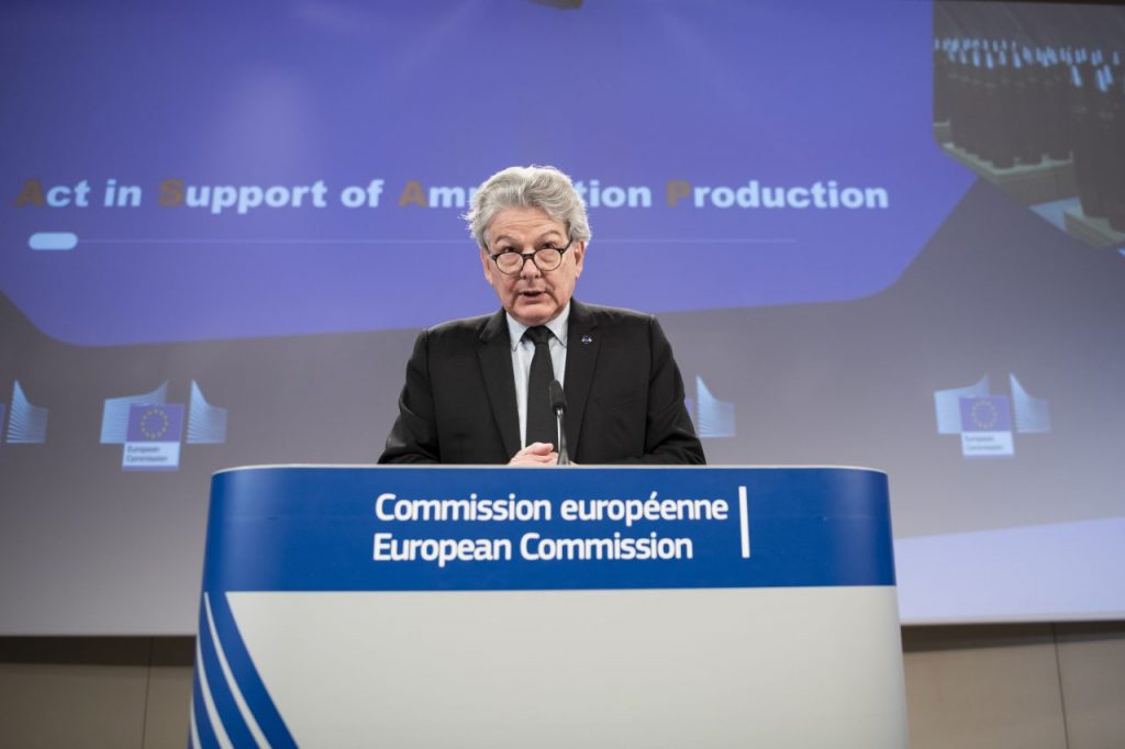 Il commissario europeo al Mercato interno Thierry Breton