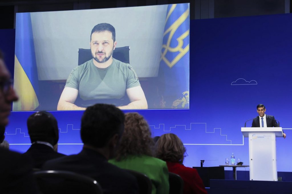 Il discorso di Zelensky alla conferenza di Londra