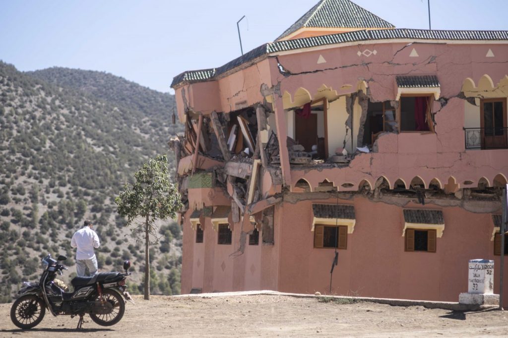 I danni a Moulay Brahim, vicino all’epicentro del sisma