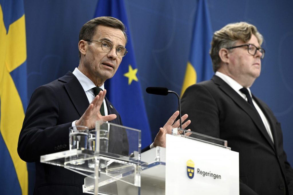 Il primo ministro svedese Ulf Kristersson