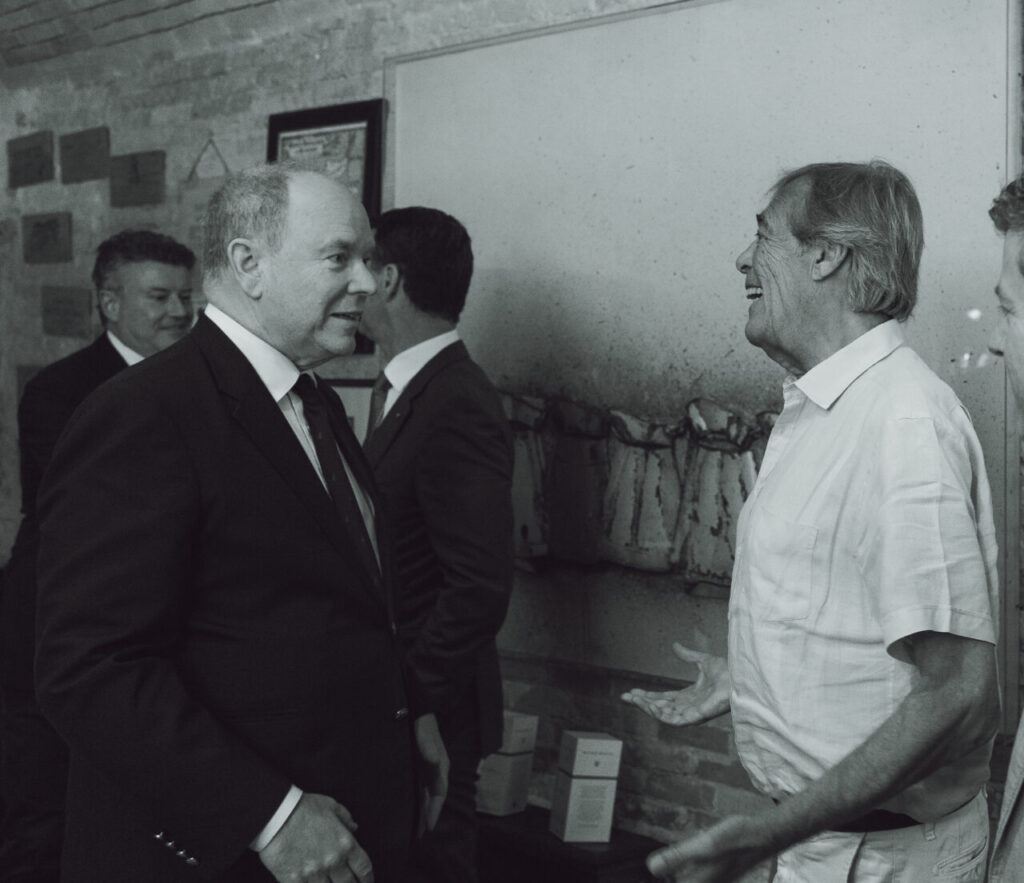 Il principe Albert II di Monaco e Luca Gargano (credits Velier)